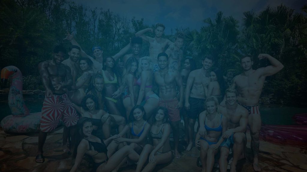 Shot of the cast of Are You The One? on MTV. Producer's Toolbox provided a blanket license for the series.