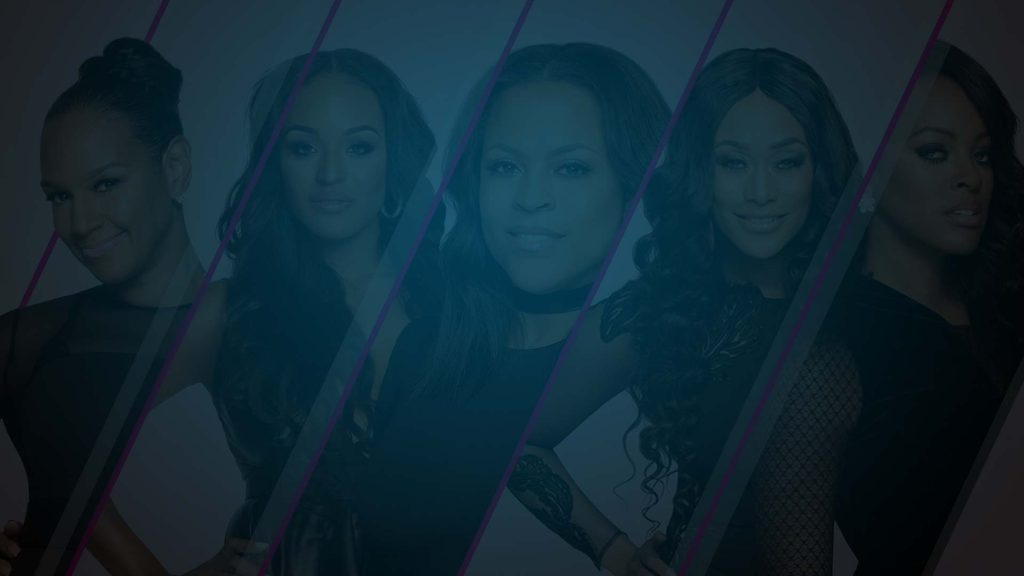 Still of the women stars of Baller Wives. Producer's Toolbox provided music licensing for the series.