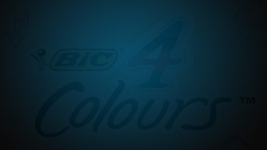 Background shot from the BIC 4 Colours ad. Producer's Toolbox provided music licensing for the spot.|Thumbnail from BIC 4 Colours advertisement
