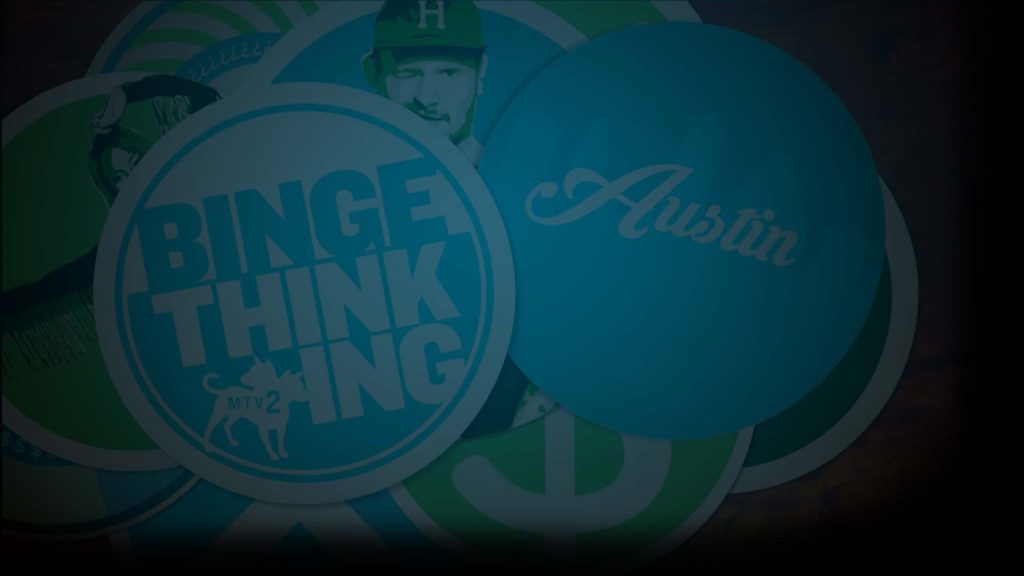 Background for Binge Thinking on MTV. Flavorlab Score created the theme music for the series.|