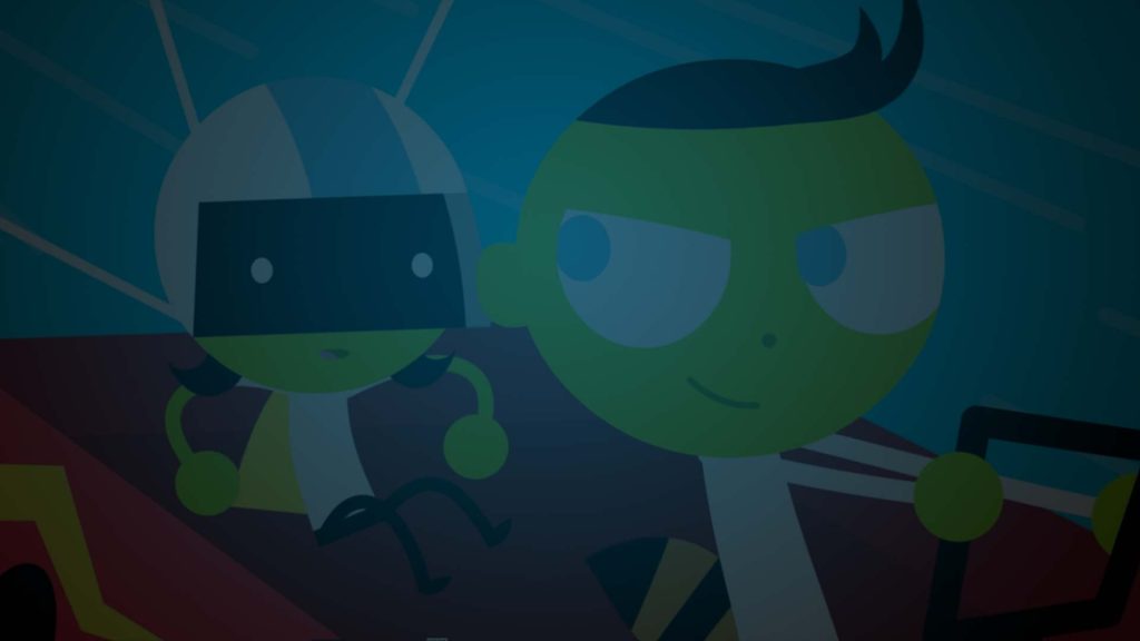 one driving and dropping into the backseat in a parachute from PBS Kids commercial break "Chase." Flavorlab Score composed original music for the break.|