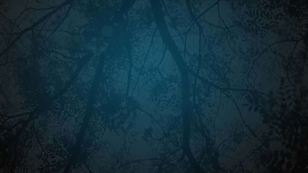 Still from below of trees with sunlight coming through from Oranges and Sunshine. Flavorlab Score composed original music for the film and music licensing by Producer's Toolbox.|