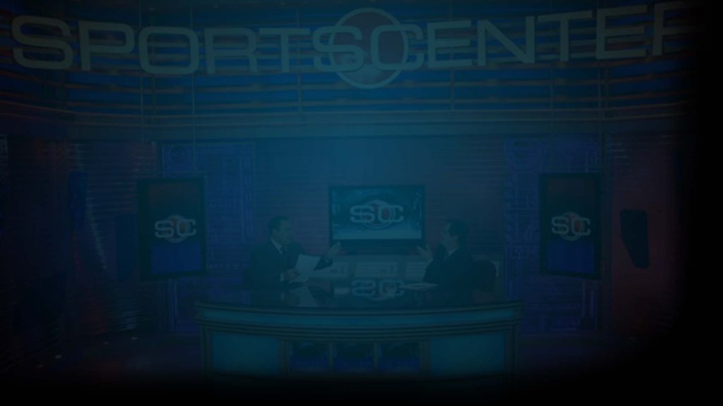 Still from ESPN Sports Center. Flavorlab Score provided original custom scoring for the series.|